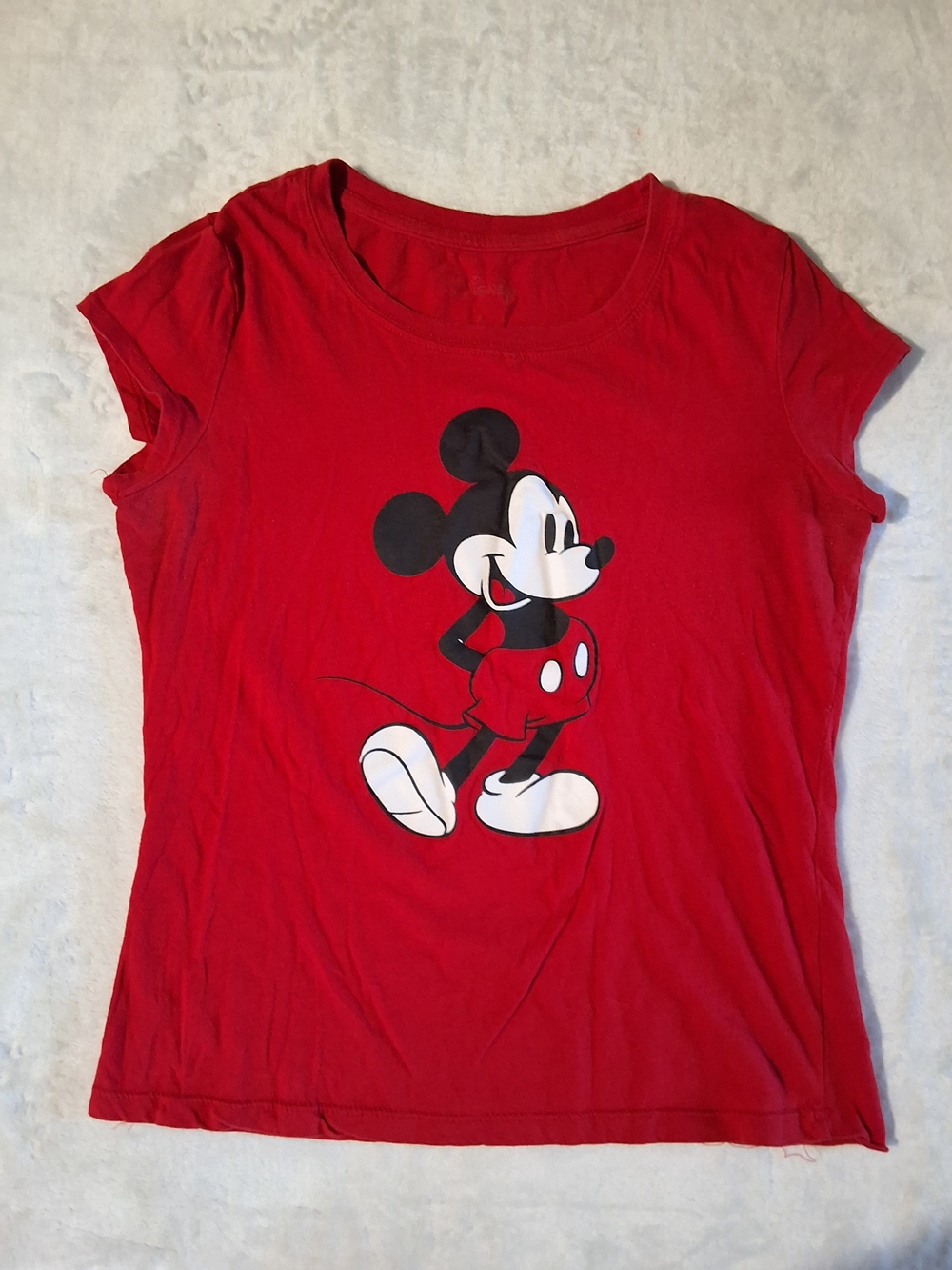 Disney Red Mickey Mouse Short Sleeve Tee